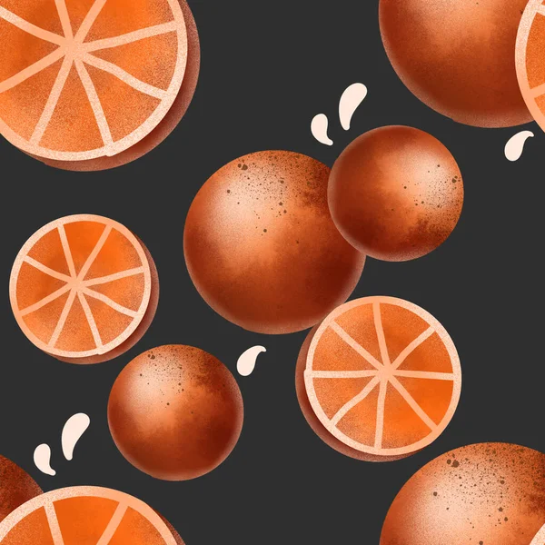 Güzel Anlamlı Dikişsiz Desen Orange Arkaplan Veya Izole Grafik Tasarım — Stok fotoğraf