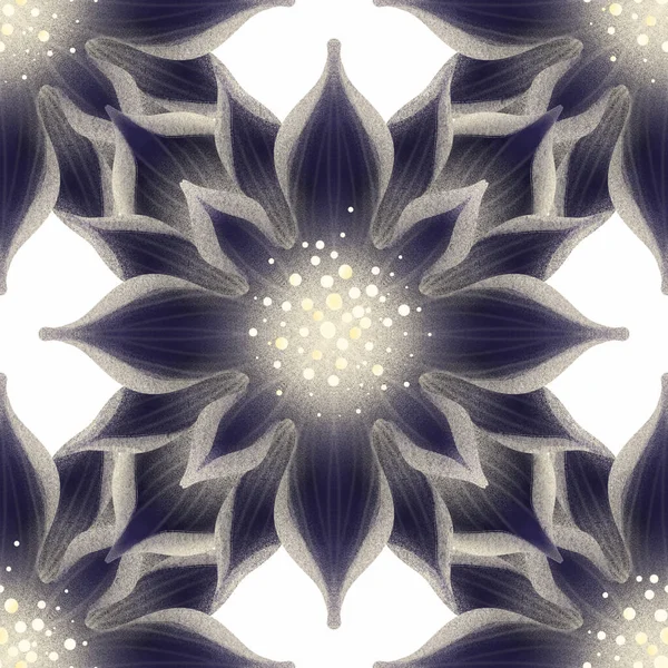 Güzel Anlamlı Koyu Lotus Kusursuz Çiçek Arka Plan Izole Grafik — Stok fotoğraf