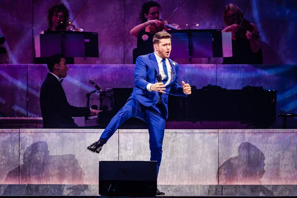 Amsterdam Netherlands November 2019 Michael Buble Concert Show Ziggo Dome — Stock Photo, Image
