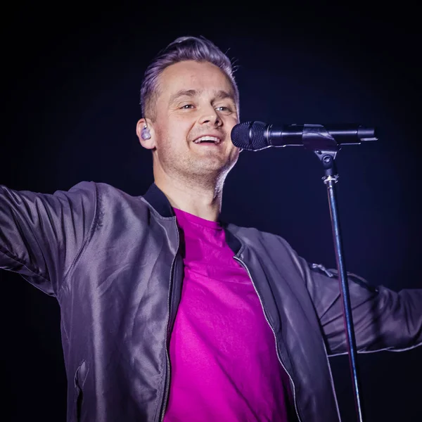 Amsterdam Netherlands February 2020 Tom Chaplin Band Keane Performing Afas — Stock Photo, Image