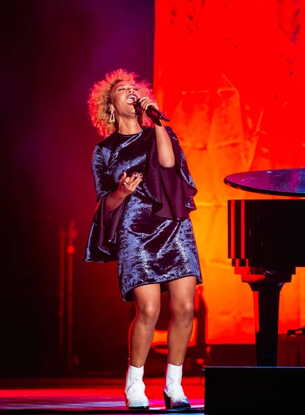 Amsterdam Netherlands October 2019 Emeli Sande Performing Afas Live Concert — Stock Photo, Image