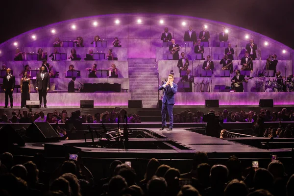 Amsterdam Países Bajos Noviembre 2019 Concierto Michael Buble Ziggo Dome —  Fotos de Stock