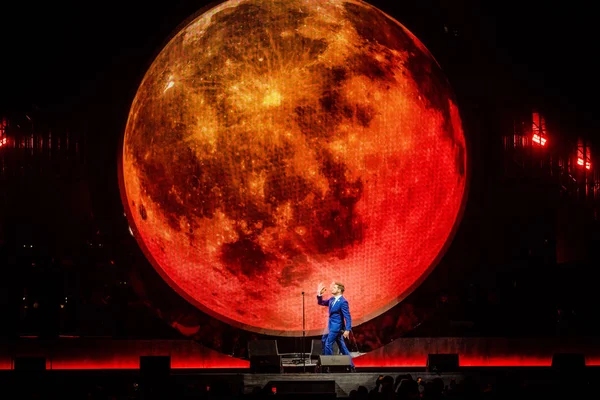 Amsterdam Netherlands November 2019 Moon Decoration Michael Buble Concert Show — Stock Photo, Image
