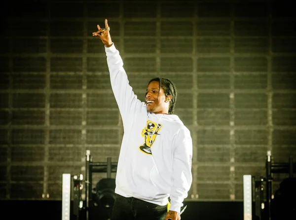 Augustus 2019 Lowlands Festival Holanda Concerto Asap Rocky — Fotografia de Stock