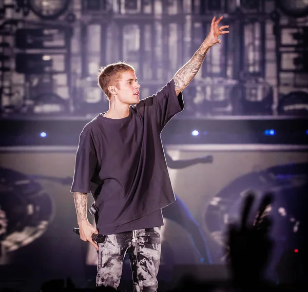 Justin Bieber Performance Gelredome 2016 — Stock Photo, Image