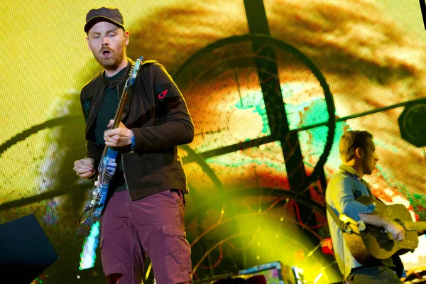 Coldplay Rock Werchter Festival 2011 België — Stockfoto