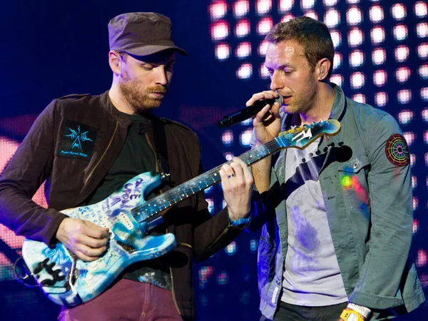 Coldplay Beim Rock Werchter Festival 2011 Belgien — Stockfoto