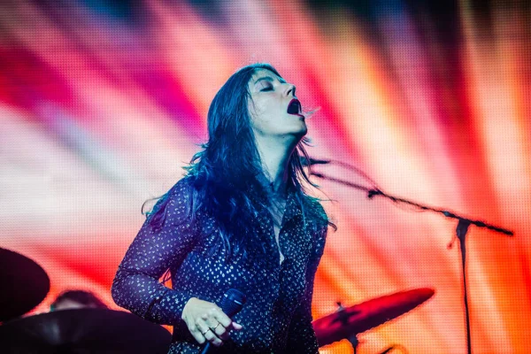 Augustus 2019 Lowlands Festival Netherlands Concert Sharon Van Etten — Stock Photo, Image