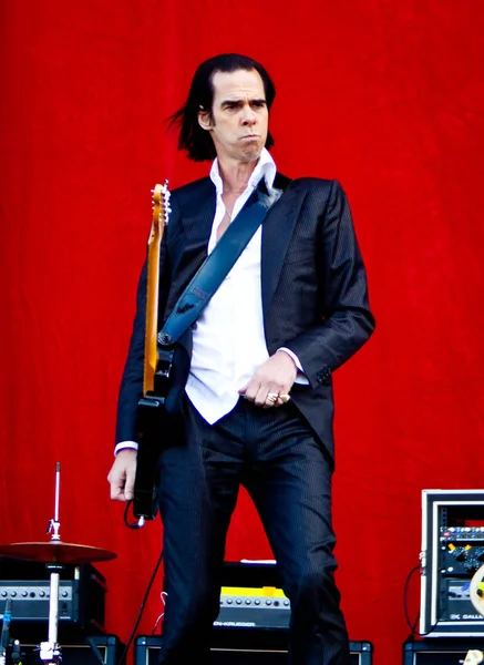 Juni 2019 Rock Werchter Festival Belgien Nick Cave Grindermans Konsert — Stockfoto