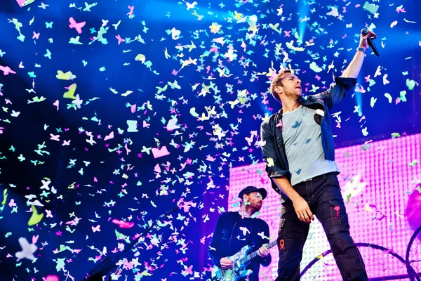 Junio 2018 Pinkpop Festival Landgraaf Países Bajos Concierto Coldplay — Foto de Stock