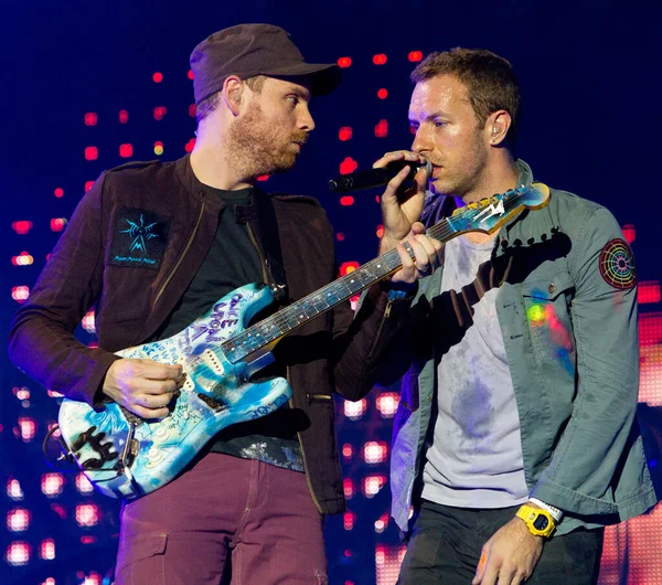 Coldplay Rock Werchter Festival 2011 Bélgica — Foto de Stock