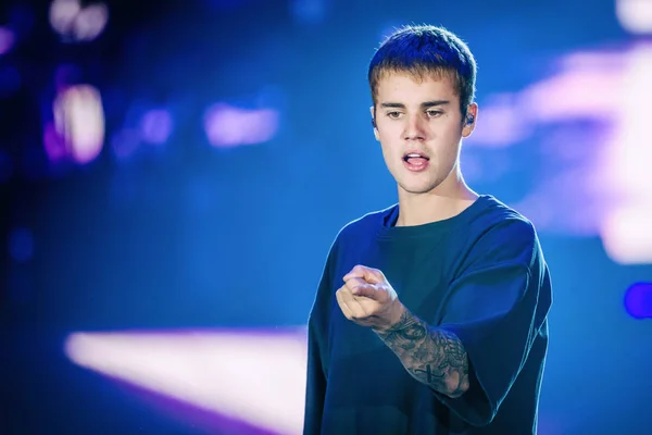 Justin Bieber Performance Gelredome 2016 — Stock Photo, Image