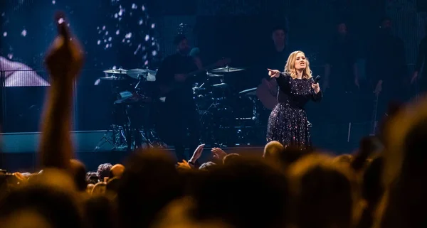 Cantante Adele Alla Cupola Ziggo Giugno 2017 Amsterdam Paesi Bassi — Foto Stock