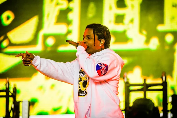 Srpna2019 Lowlands Festival Nizozemsko Koncert Asap Rocky — Stock fotografie