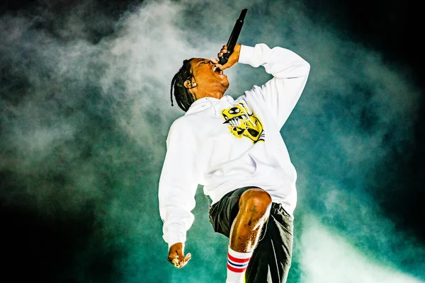 Srpna2019 Lowlands Festival Nizozemsko Koncert Asap Rocky — Stock fotografie