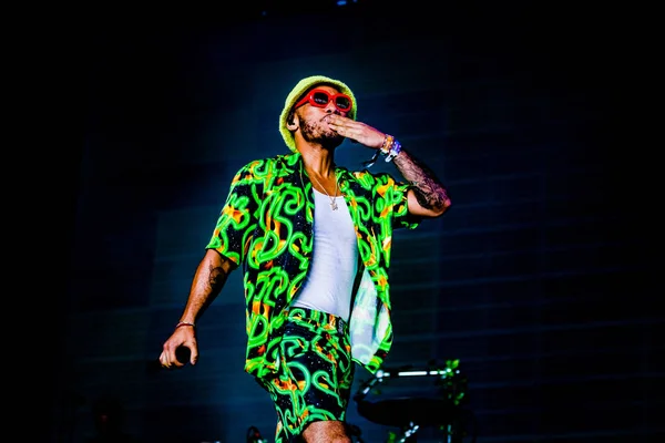 Augustus 2019 Lowlands Festival Holanda Concerto Anderson Paak — Fotografia de Stock