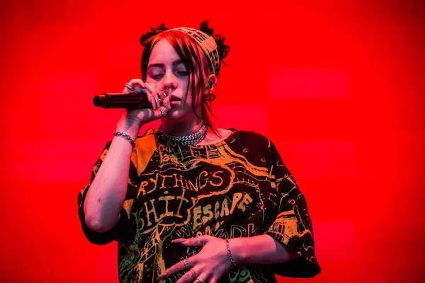 Billie Eilish Concert Setlist Lowlands Festival 2019 — Stock Photo, Image