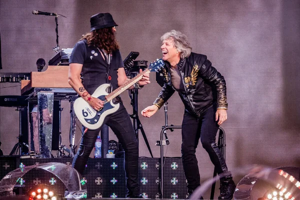 Rendimiento Bon Jovi Goffertpark 2019 —  Fotos de Stock