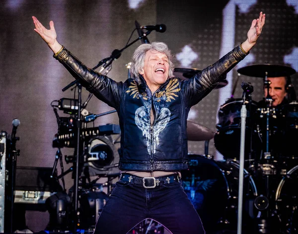 Występ Bon Jovi Goffertpark 2019 — Zdjęcie stockowe