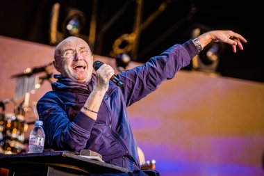 Phil Collins performance in goffertpark 2019 clipart