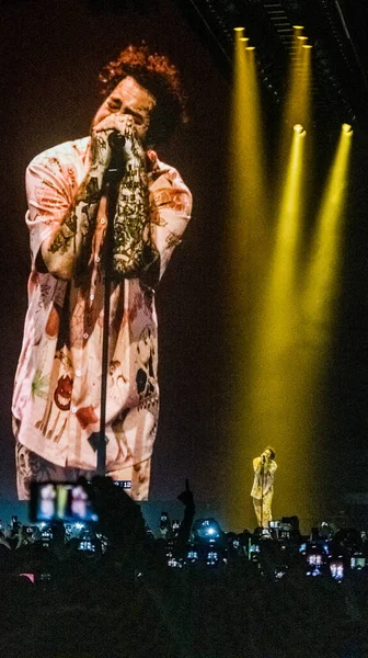 Singer Post Malone Ziggo Dome Ban 2019 Február Amszterdamban Hollandiában — Stock Fotó