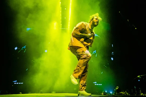 2019年2月25日にオランダのアムステルダムにあるZiggo DomeのSinger Post Malone — ストック写真