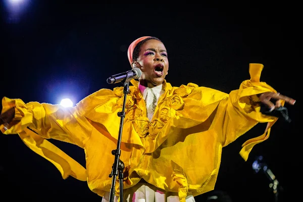 Actuación Lauryn Hill Festival Jazz Del Mar Del Norte 2019 — Foto de Stock