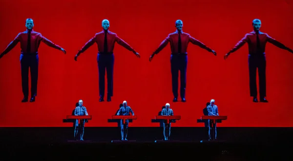 Spektakl Kraftwerk Najlepiej Strzeżonym Sekrecie 2019 — Zdjęcie stockowe