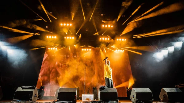 Června2019 Rock Werchter Festival Belgie Koncert Post Malone — Stock fotografie