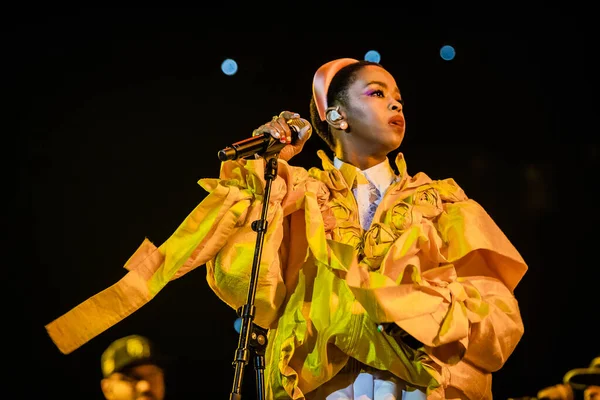 Actuación Lauryn Hill Festival Jazz Del Mar Del Norte 2019 — Foto de Stock
