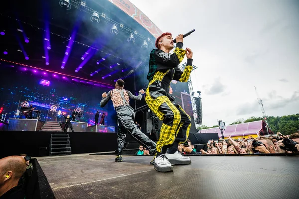 Juni 2018 Pinkpop Festival Landgraaf Holland - Stock-foto