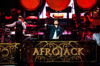 DJ Afrojack at Ziggo Dome on October 17, 2019 in Amsterdam, Netherlands