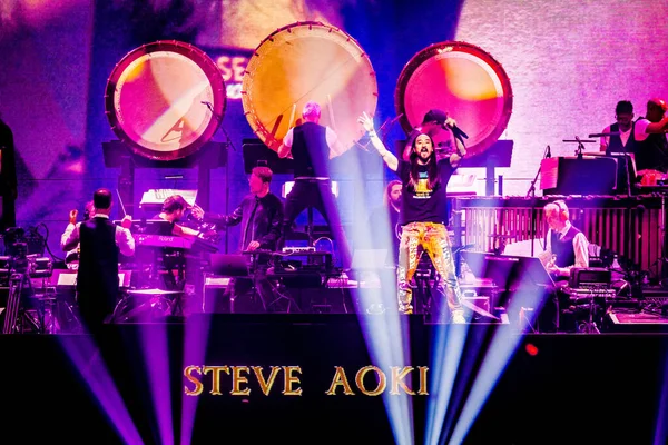 Steve Aoki Ziggo Dome October 2019 Amsterdam Netherlands — Stock Photo, Image