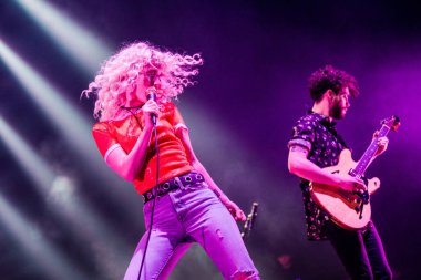 Paramore band at AFAS on January 16, 2018 in Amsterdam, Netherlands clipart