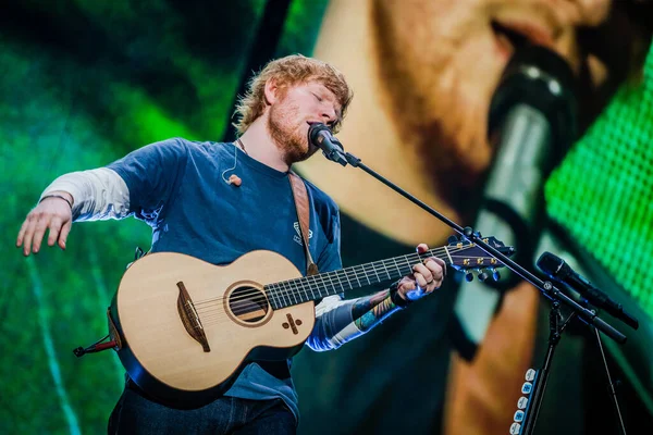 Actuación Sheeran Johan Cruijff Arena 2018 — Foto de Stock