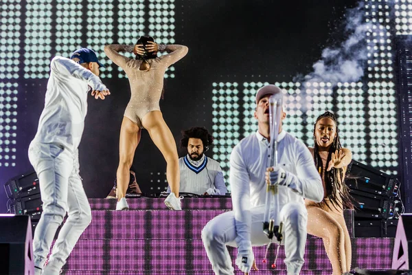 Januari 2019 Afas Live Amsterdam Nederländerna Major Lazer Peppers Prestanda — Stockfoto