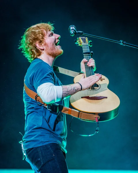 Sheeran Előadása Johan Cruijff Arénában 2018 — Stock Fotó