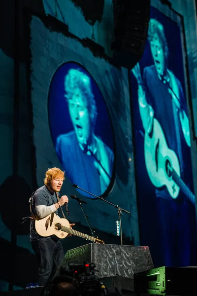 Sheeran Johan Cruijff Arena 2018 Deki Performansı — Stok fotoğraf