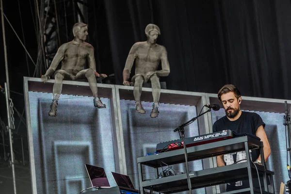 Juni 2019 Rock Werchter Festival België Concert Van Bastille — Stockfoto