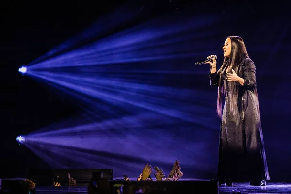 Demi Lovato Ιουνίου 2018 Afas Live Στο Άμστερνταμ — Φωτογραφία Αρχείου