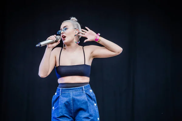 2019 Június Pinkpop Fesztivál Landgraaf Hollandia Anne Marie Koncertje — Stock Fotó