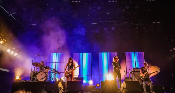 Czerwca 2019 Festiwal Rock Werchter Belgia Koncert Warpaint — Zdjęcie stockowe