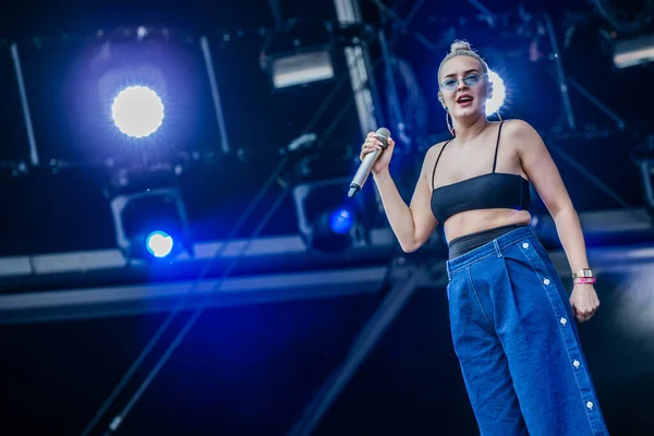 Junho 2019 Pinkpop Festival Landgraaf Países Baixos Concerto Anne Marie — Fotografia de Stock