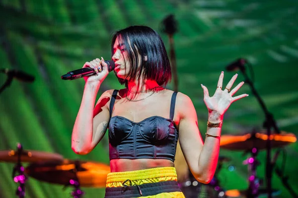 Augustus 2019 Lowlands Festival Netherlands Dua Lipa — Stock Photo, Image