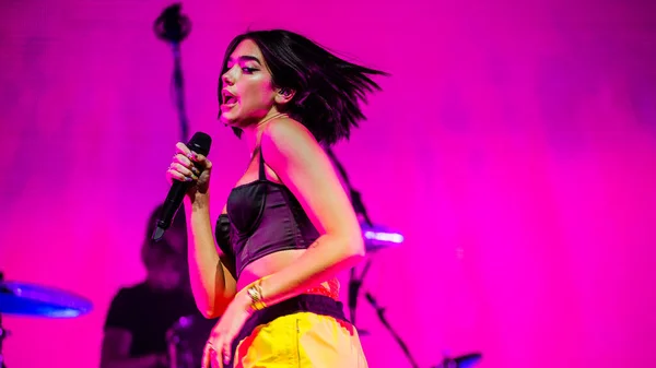 Augustus 2019 Lowlands Fesztivál Hollandia Dua Lipa — Stock Fotó