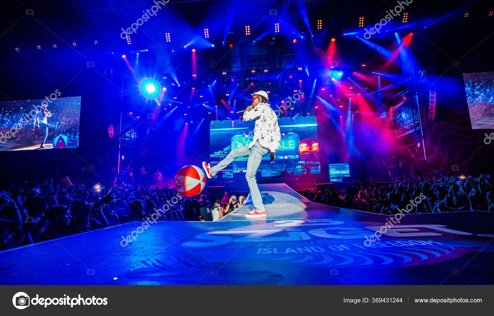 Whiz Khalifa Whiz Khalifa Performance Sziget Festival Budapest Hungary 2019 – Stock