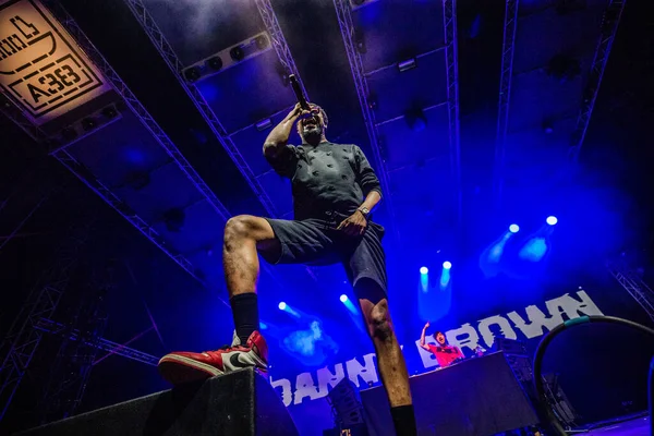 Actuación Danny Brown Festival Sziget Budapest Hungría 2019 — Foto de Stock