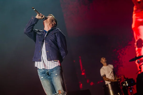 Actuación Macklemore Festival Sziget Budapest Hungría 2019 — Foto de Stock