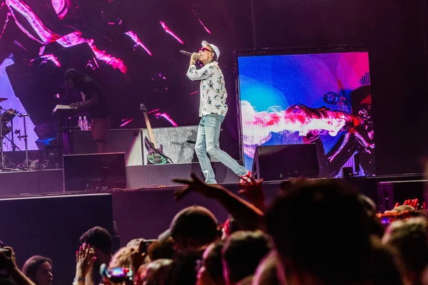 Spektakl Whiz Khalifa Festiwalu Sziget Budapeszt Węgry 2019 — Zdjęcie stockowe