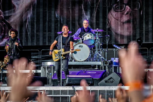 Bruces Springsteen Och Street Bandet Malieveld Festival 2016 — Stockfoto